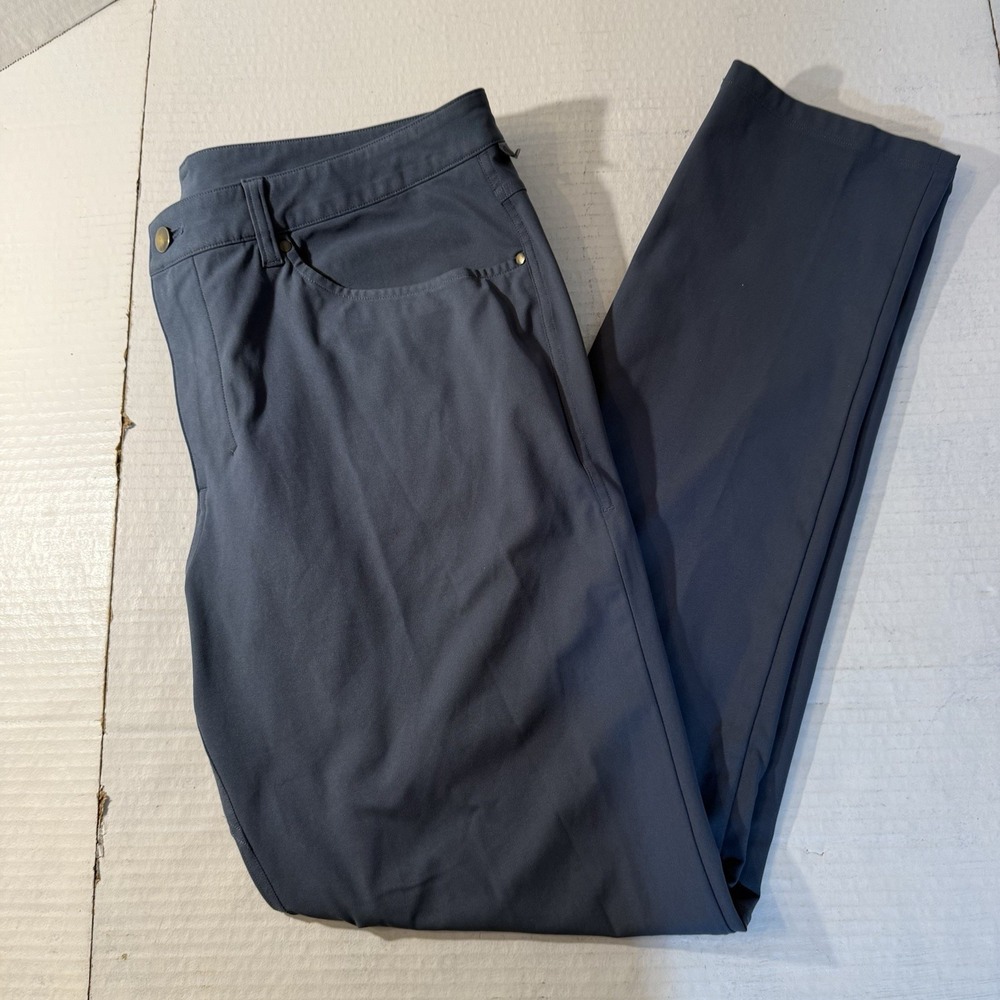 Lululemon ABC Classic Pant Mens 36 Warpstreme Gray Work Golf‎ Travel Performance